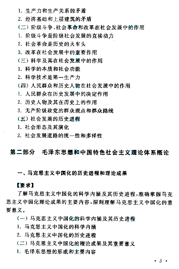 江西成人高考专升本政治考试大纲