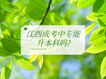 江西成考中专能升本科吗